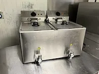 Dubbele rvs friteuse metro gdf3028