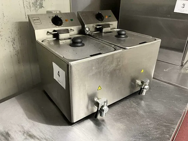 Dubbele rvs friteuse metro gdf3028 - afbeelding 2 van  7