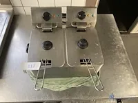 Dubbele rvs friteuse metro - afbeelding 2 van  4