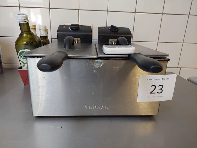 Dubbele rvs friteuse tristar - afbeelding 2 van  4
