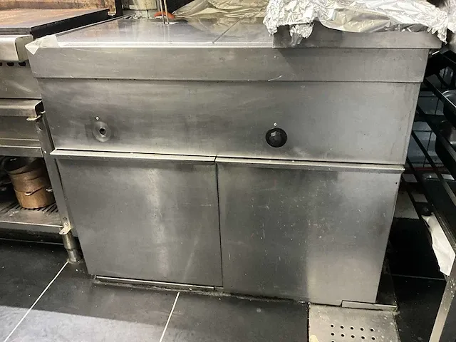 Dubbele rvs gasfriteuse - afbeelding 1 van  5