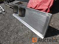 Dubbele rvs spoelbak - afbeelding 1 van  4