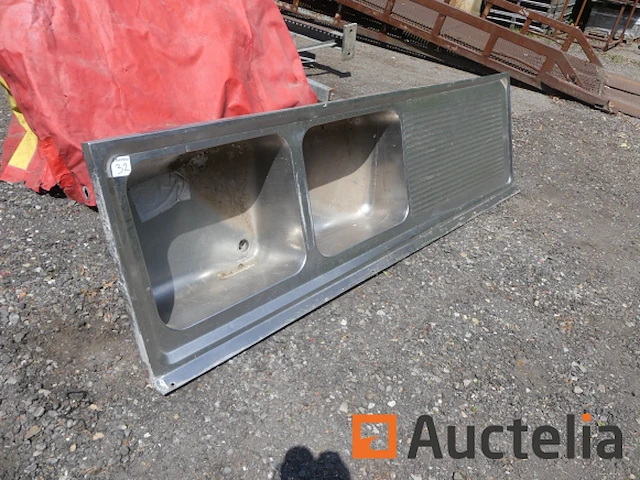 Dubbele rvs spoelbak - afbeelding 3 van  4