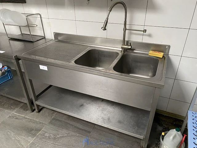 Dubbele rvs spoelbak - afbeelding 2 van  4