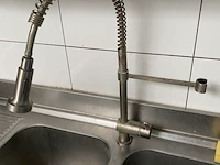 Dubbele rvs spoelbak - afbeelding 3 van  4