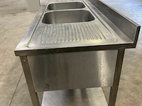 Dubbele rvs spoelbak - afbeelding 3 van  5