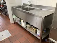 Dubbele rvs spoeltafel - afbeelding 5 van  5