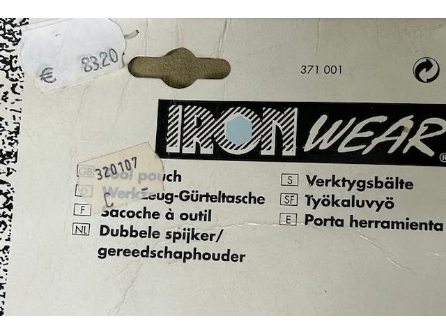 Dubbele spijker/gereedschapshouder ironwear - afbeelding 5 van  7