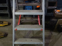 Dubbele trapladder 2 x 3 sporten - afbeelding 2 van  2