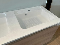 Dubbele wastafel + onderkast - afbeelding 4 van  5