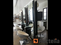 Dubbele werkplek met spiegel en zetels - afbeelding 3 van  10