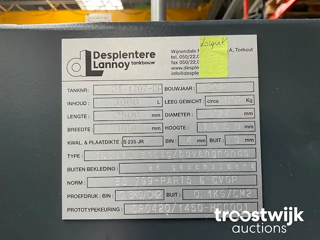 Dubbelwandige dieseltank - afbeelding 4 van  5