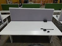 Dubbelzijdige bureautafel met akoestisch scherm - afbeelding 2 van  2
