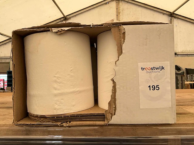 Dubbelzijdige hygiëne papierrol (8x) - afbeelding 1 van  1