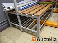 Dubbelzijdige kleedkamerbank - afbeelding 2 van  4