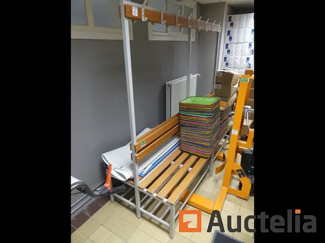 Dubbelzijdige kleedkamerbank - afbeelding 3 van  4