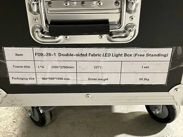 Dubbelzijdige led lichtbox, afm plm 300 x 225cm - afbeelding 5 van  5