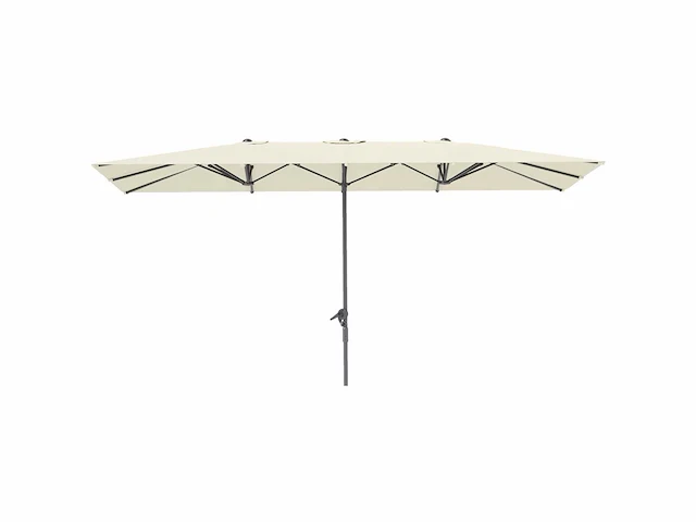 Dubbelzijdige parasol, 451 x 264 cm parasol met slingersysteem - afbeelding 3 van  6