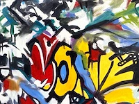 Dubois - ode aan banksy - olie op doek - afbeelding 8 van  10