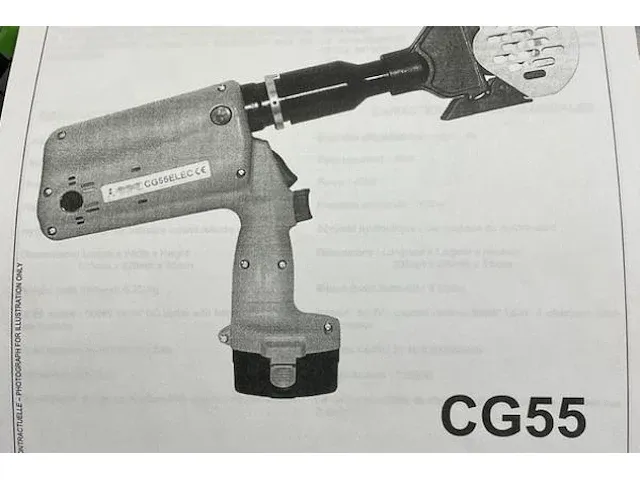 Dubuis accu kabelsnijder cg55 - afbeelding 2 van  5