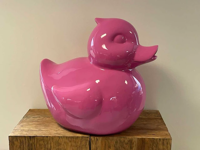 Duck / eend h60cm pink - afbeelding 1 van  1