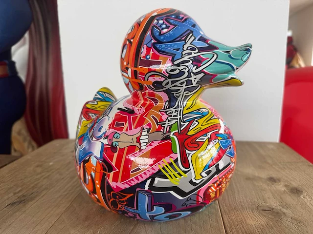 Duck graffiti h24,5cm - afbeelding 1 van  2