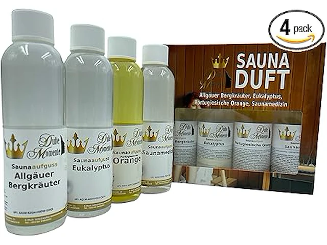 Dufte momente 4 x 250 ml sauna-opgietconcentraat - afbeelding 1 van  3