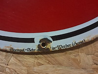 Duits emailbord bolvormig ( 500mm op 430mm ) - afbeelding 2 van  3