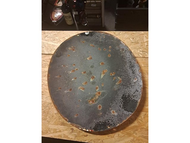 Duits emailbord bolvormig ( 500mm op 430mm ) - afbeelding 3 van  3