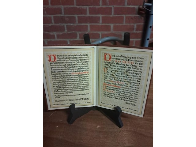 Duits oorkunde boekje - afbeelding 2 van  4