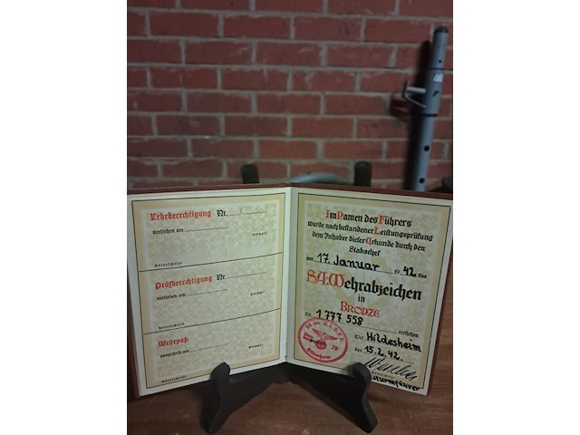 Duits oorkunde boekje - afbeelding 4 van  4