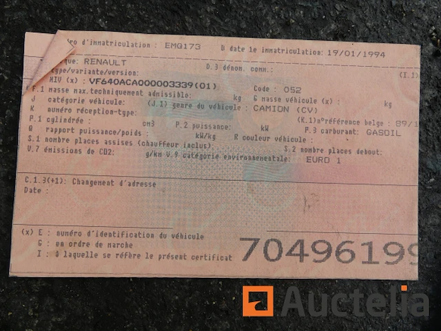 Dump vrachtwagen renault 40 abe 4 (2006-329.446 km) - afbeelding 18 van  33