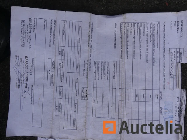 Dump vrachtwagen renault 40 abe 4 (2006-329.446 km) - afbeelding 20 van  33