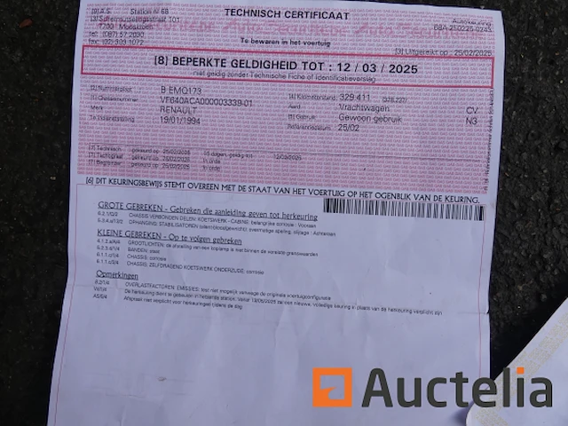 Dump vrachtwagen renault 40 abe 4 (2006-329.446 km) - afbeelding 27 van  33