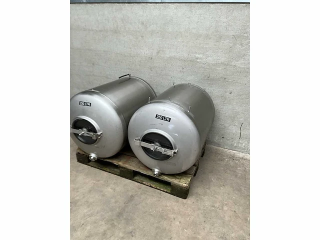 Duo rvs biertank opslagtank - afbeelding 3 van  7