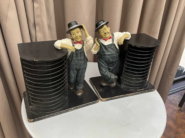 Duo set decoratieve figuren laurel & hardy - afbeelding 2 van  8