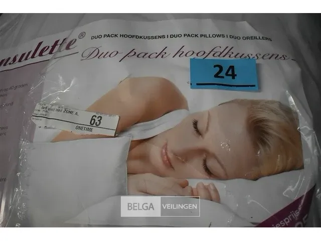 Duopack hoofdkussen anti allergisch 60 x 70 cm - afbeelding 2 van  3