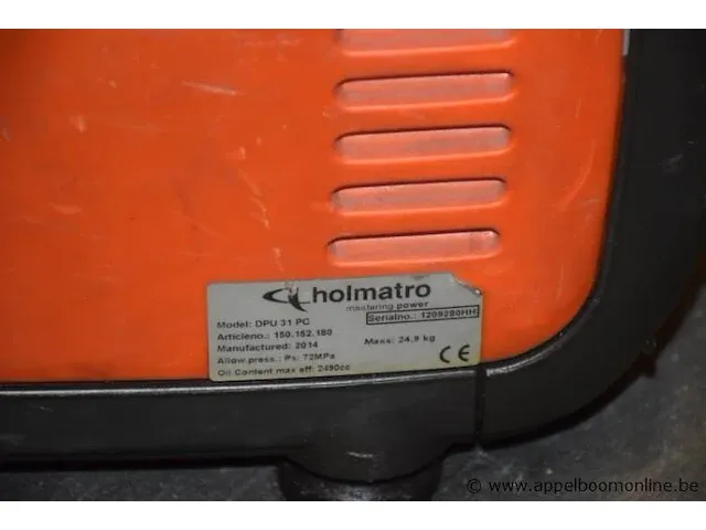 Duopompgroep holmatro, type dpu 31 pc, bj 2015 - afbeelding 3 van  3