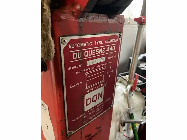 Duquesne 440 banden de-en montageapparaat+ balanceermachine - afbeelding 6 van  6