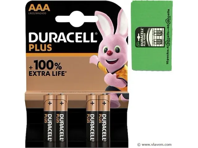 Duracell plus alkaline aaa 80 stuks - afbeelding 1 van  1