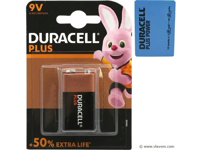 Duracell plus alkaline e-block 20 stuks - afbeelding 1 van  1