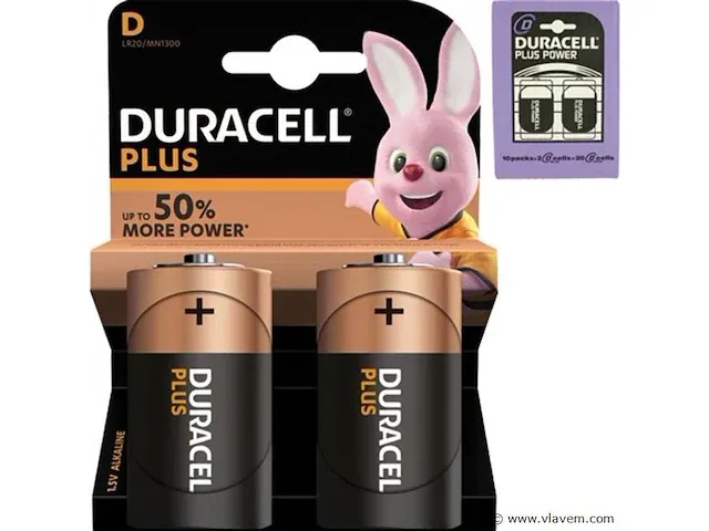 Duracell plus alkaline mono 40 stuks - afbeelding 1 van  1