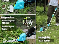 Duratech 12 v accu heggenschaar - afbeelding 6 van  6