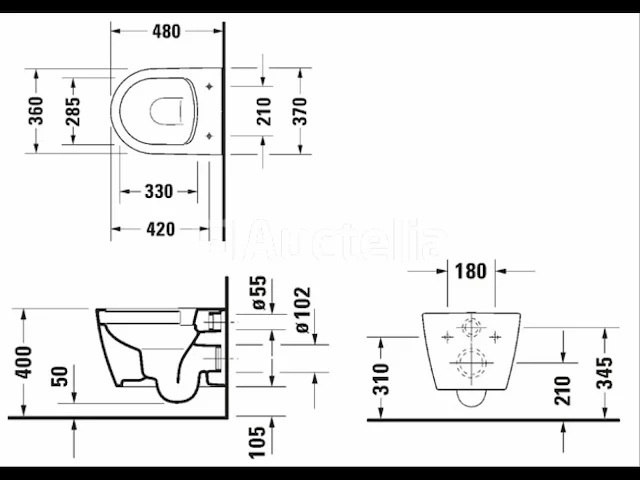 Duravit me by starck hangtoilet compact wit (nr. 15-19) - afbeelding 4 van  4