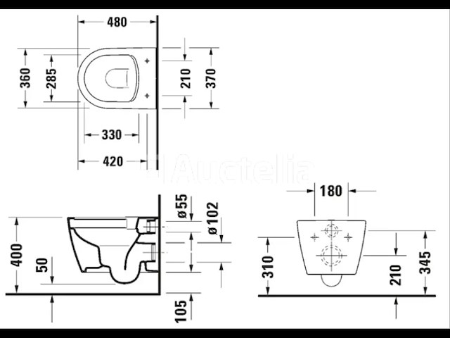 Duravit me by starck hangtoilet compact wit (nr. 15-19) - afbeelding 3 van  3