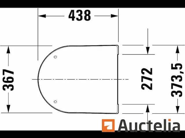 Duravit starck 002019000 me-deksel langwerpig toilet - afbeelding 3 van  4