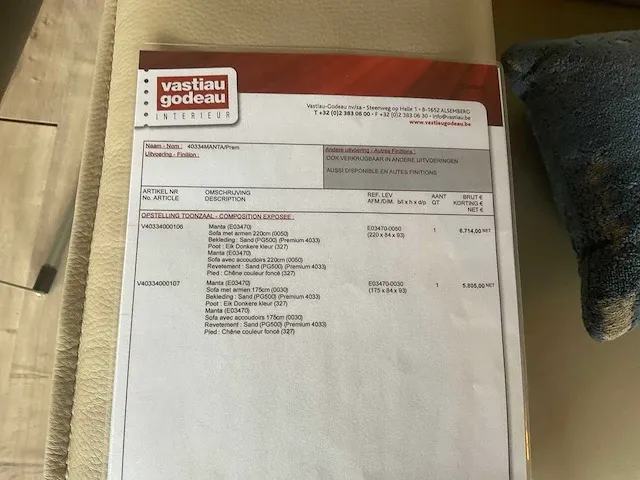 Durlet manta zithoek - afbeelding 9 van  9