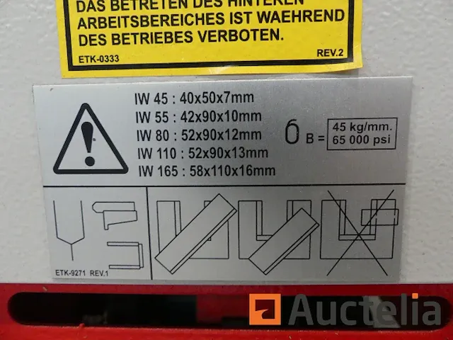 Durma iw 55/110 hydraulisch schaarponsmachine - afbeelding 5 van  20