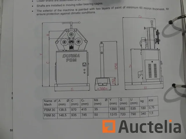Durma pbm 50 profielbuigmachine - afbeelding 3 van  11
