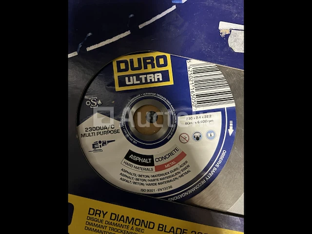 Duro ultra droog diamant blad 230mm voor asfalt, beton etc - afbeelding 1 van  2